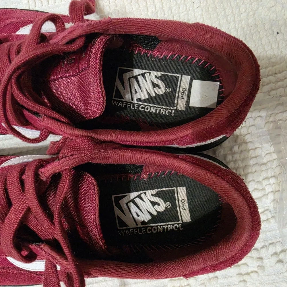 Vans‎ Berle Pro Skate Shoes Red And Black Mens 7